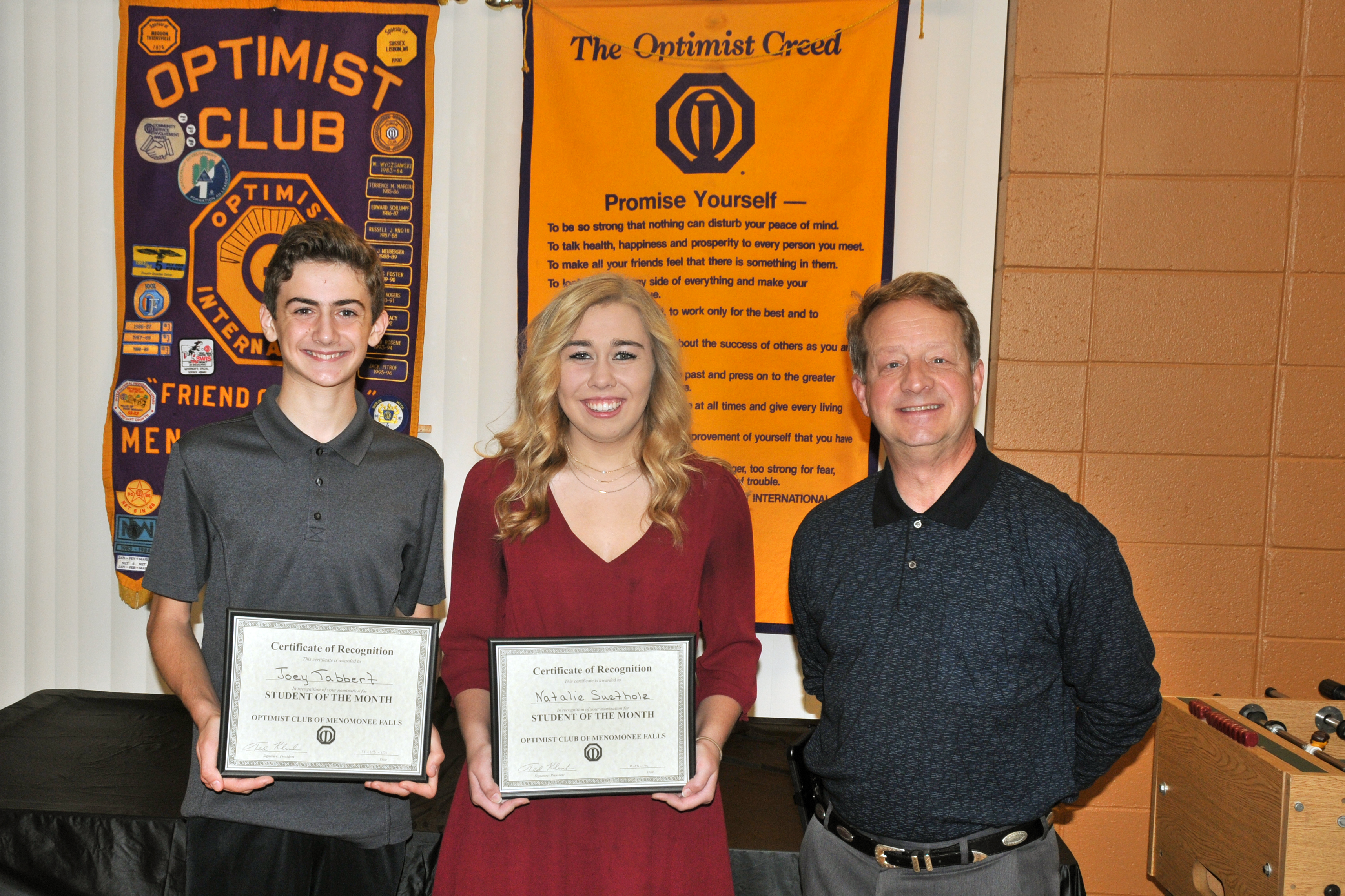 November 2015 Students of the Month