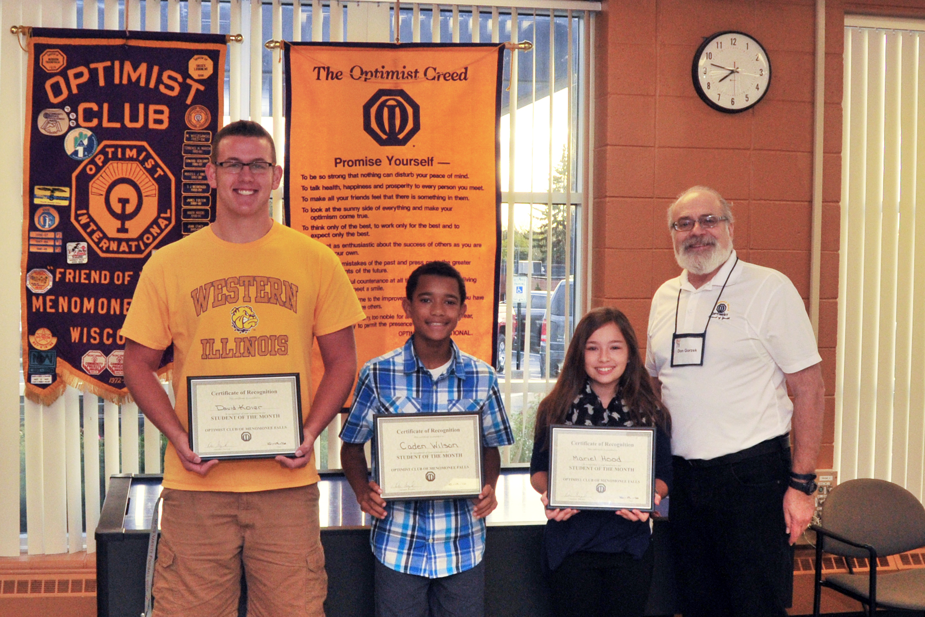 October 2016 Students of the Month