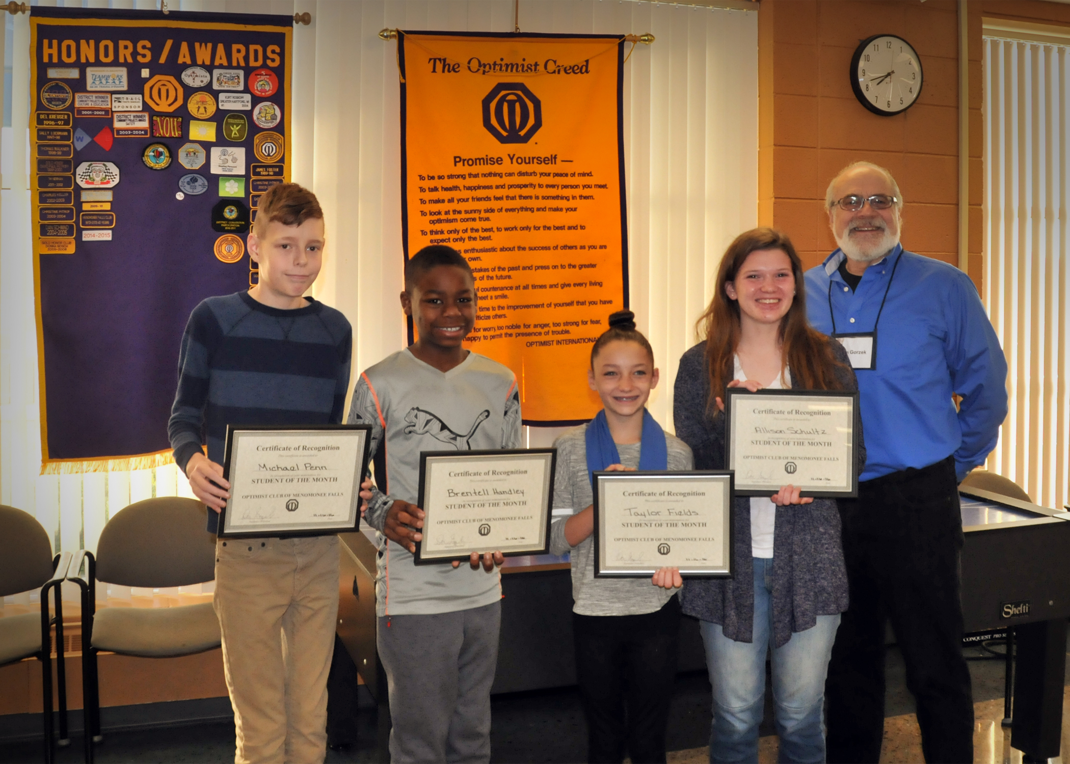 November 2016 Students of the Month