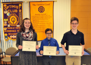 January 2017 Students of the Month (NMS & StMary's)