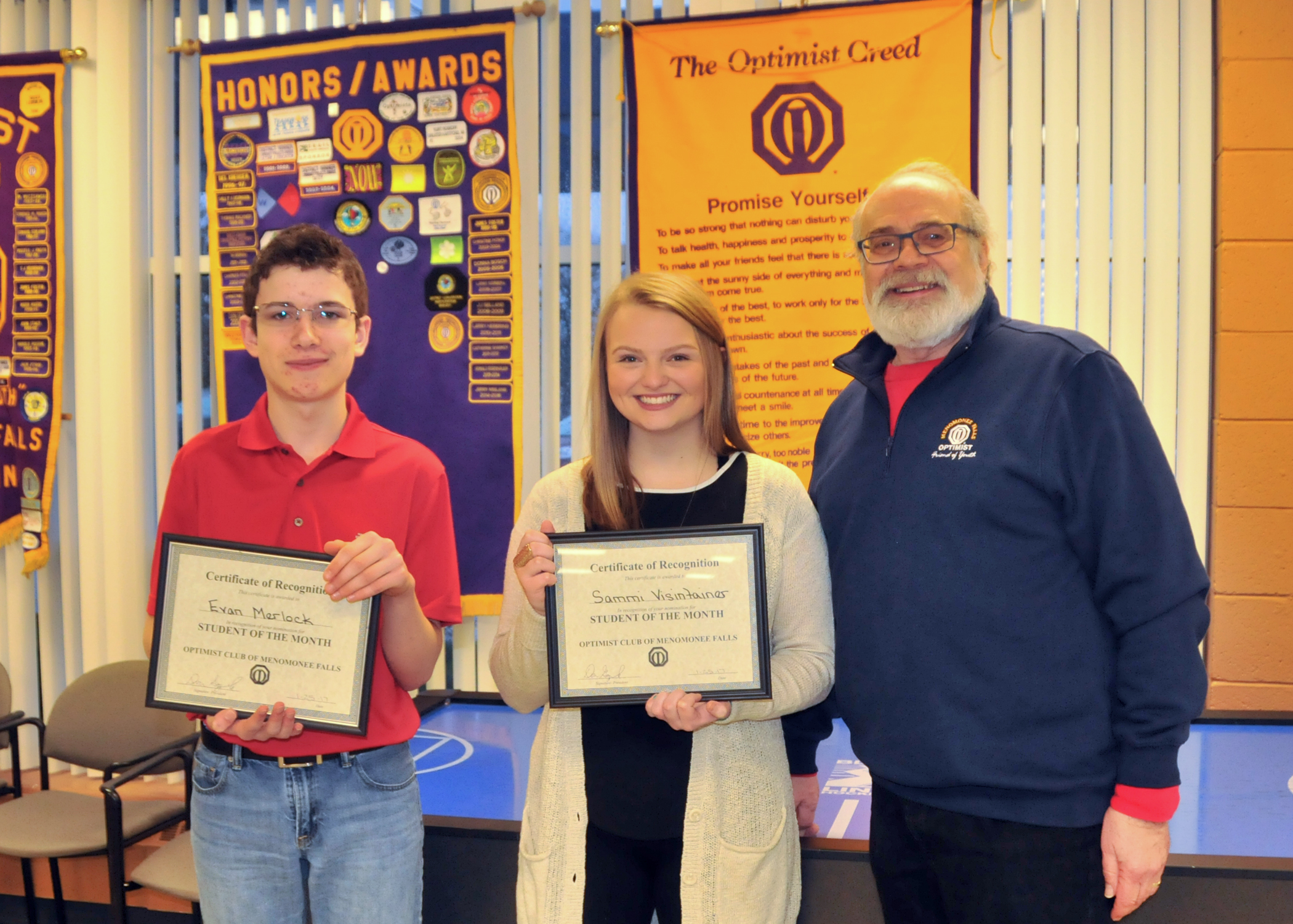 January 2017 Students of the Month