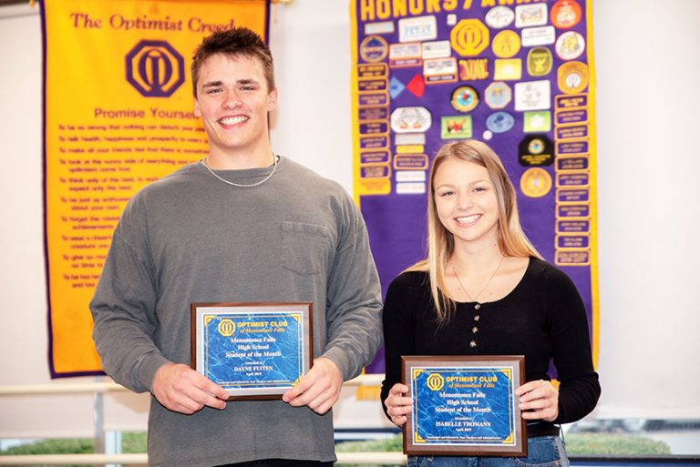April 2019 Students of the Month